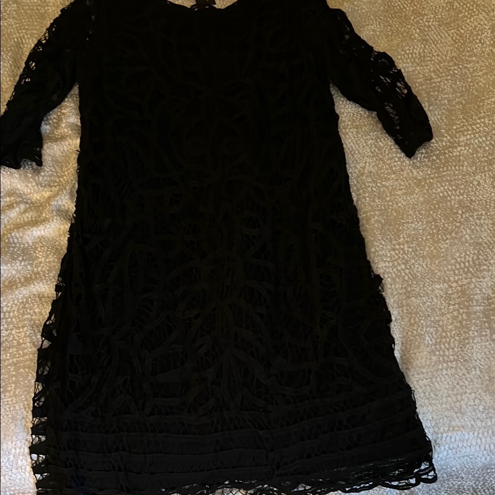 Elegant Black Lace Dress